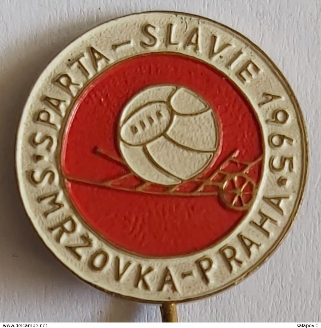 Sparta - Slavie 1965 Smržovka PRAHA Czech Republic  Football Soccer Club Fussball Calcio Futbol Futebol PINS BADGES A4/3 - Football