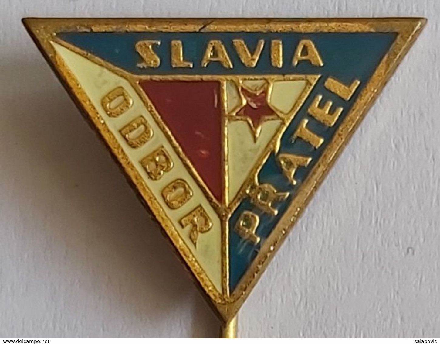 SK SLAVIA Praha ODBOR PRATEL Czech Republic  Football Soccer Club Fussball Calcio Futbol Futebol PINS BADGES A4/3 - Football