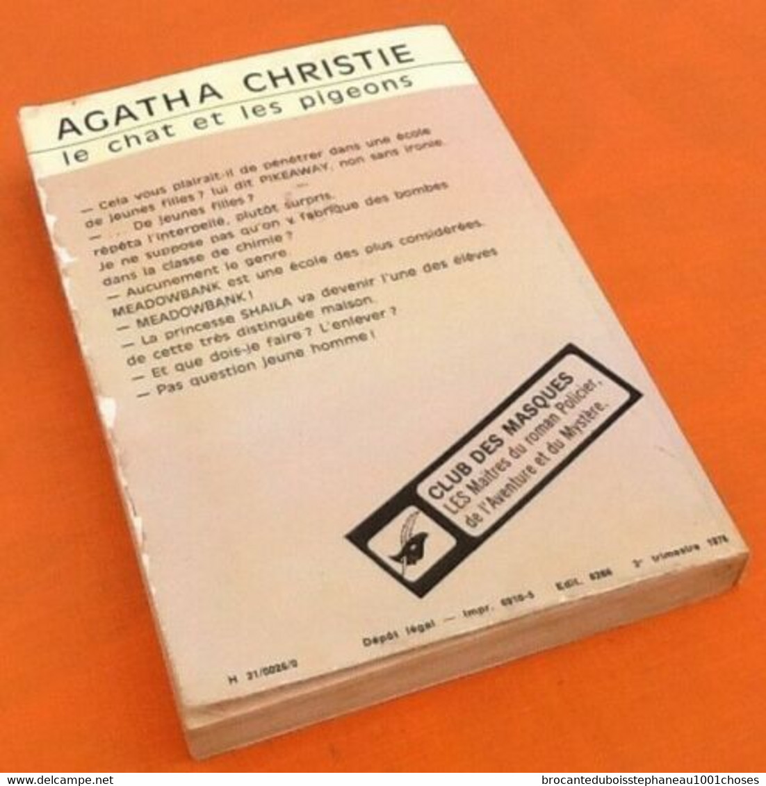 Agatha Christie  Le Chat Et Les Pigeons  N° 26  (1967)  Club Des Masques - Agatha Christie