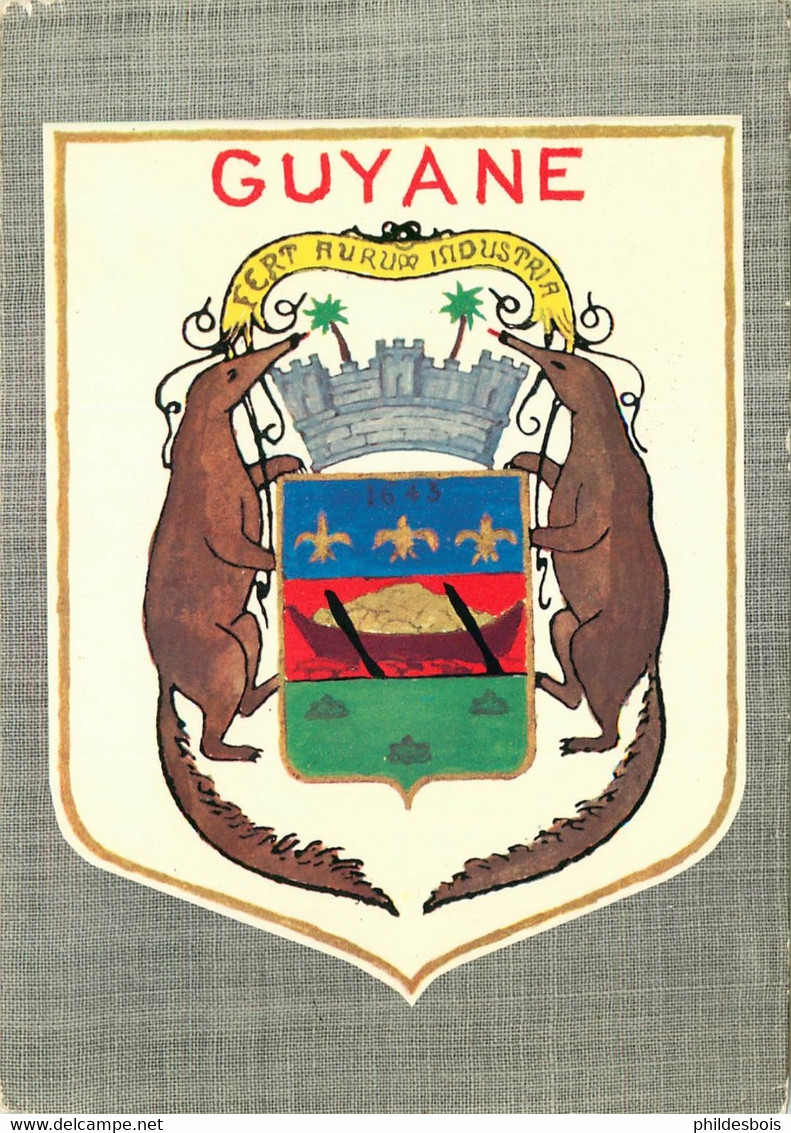 GUYANE    Ecusson De Guyane - Cayenne