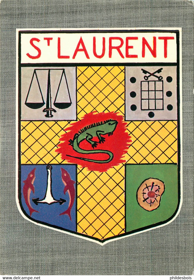 GUYANE    Ecusson De SAINT LAURENT - Cayenne