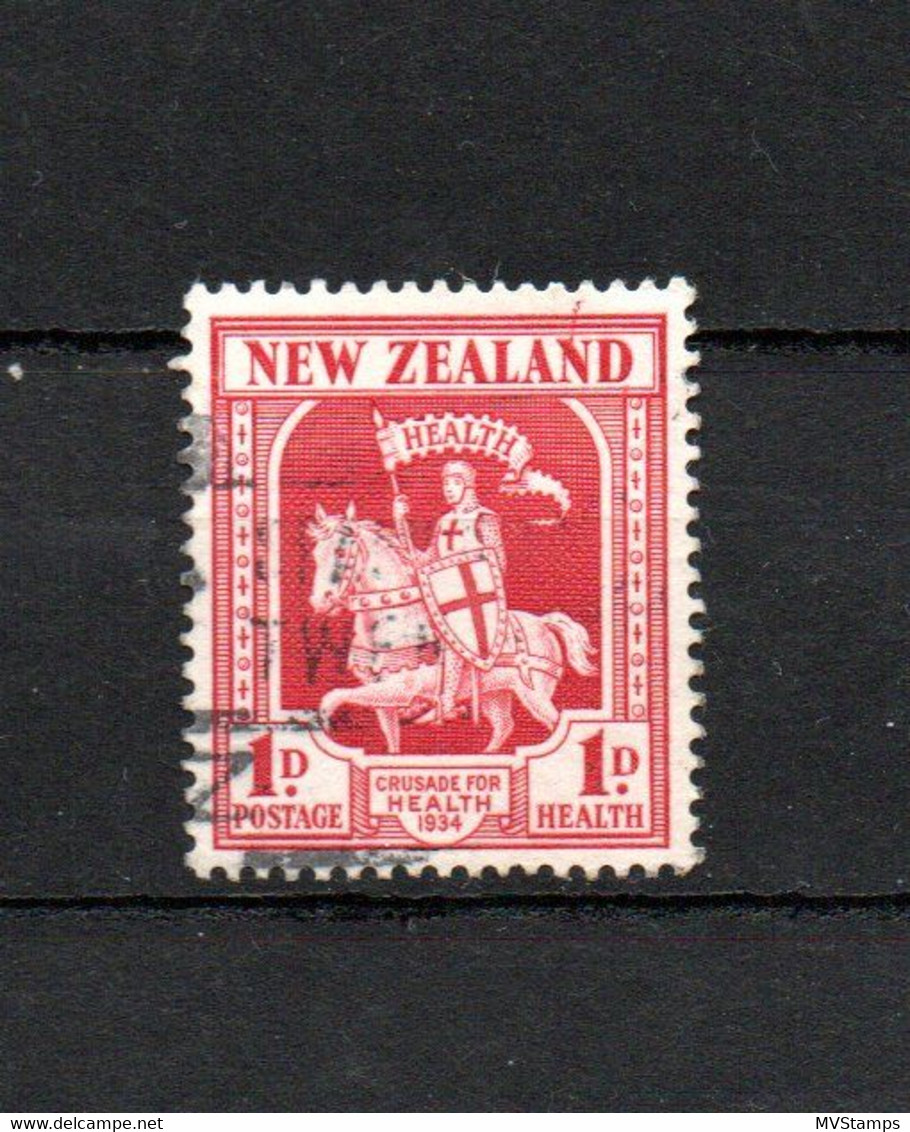 Neuseeland 1934 Freimarke 188 Pferde/Gesundheit Gebraucht - Used Stamps