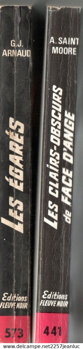 2 Romans Espionnage -  Editions Fleuve Noir  N: 441 Les Clairs Obscurs De Face D'ange Et N: 573 Les Egarés De 1964 /1966 - Fleuve Noir