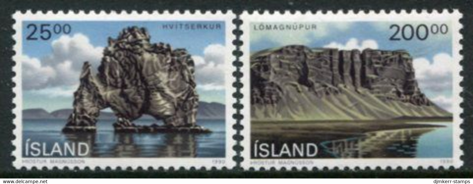 ICELAND 1990 Landscapes MNH / **.  Michel 731-32 - Unused Stamps