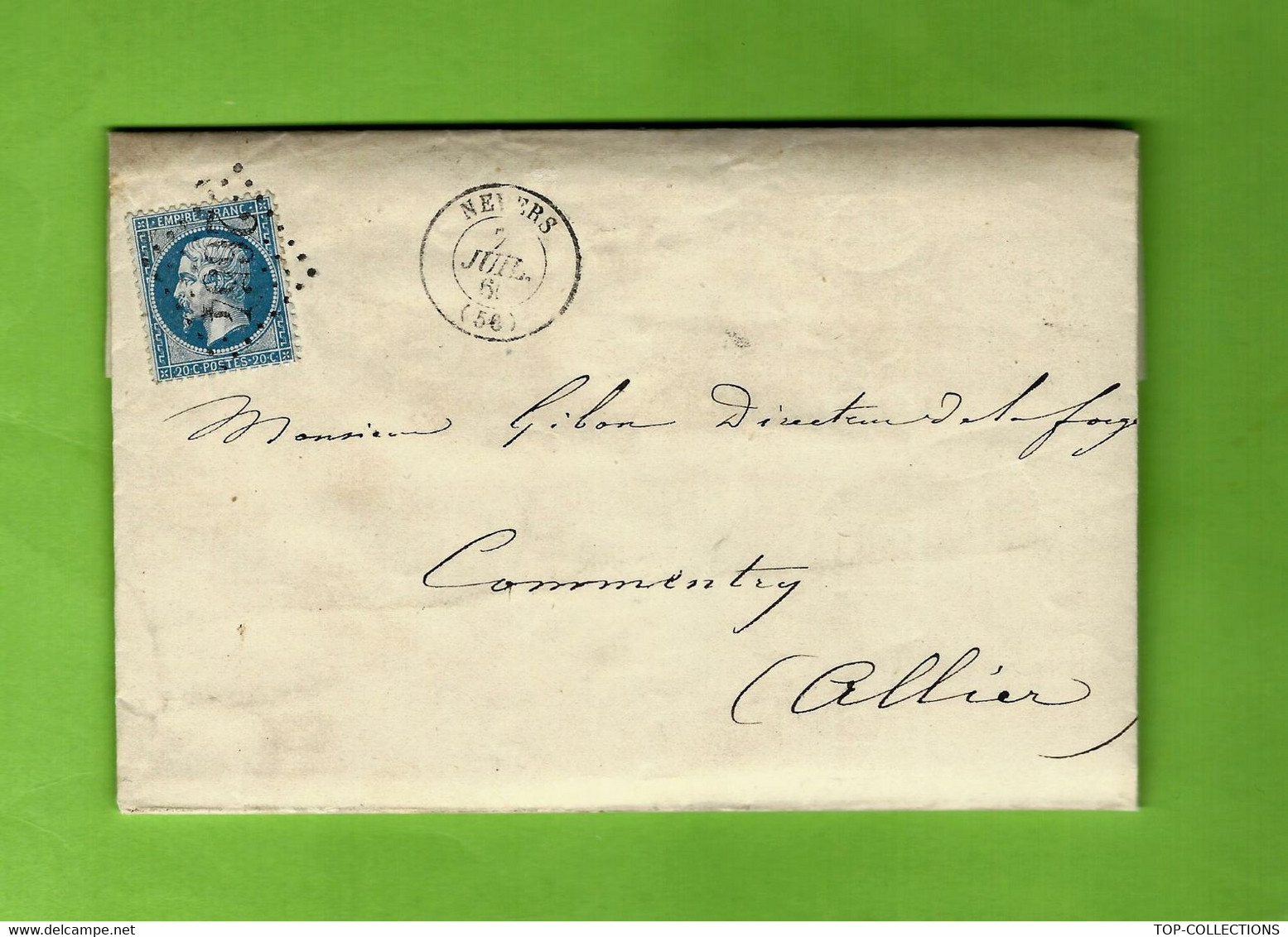1866 ARMEE MILITAIRES ARTILLERIE INSPECTION NEVERS  SERVICE DES FORGES  CANONS FUSILS - Documentos Históricos