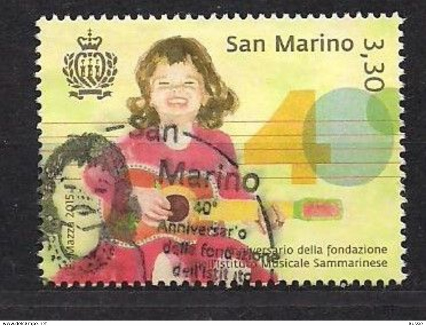 San Marino Saint-Marin 2015  (°) Oblitéré L' Institute Musicale - Usati