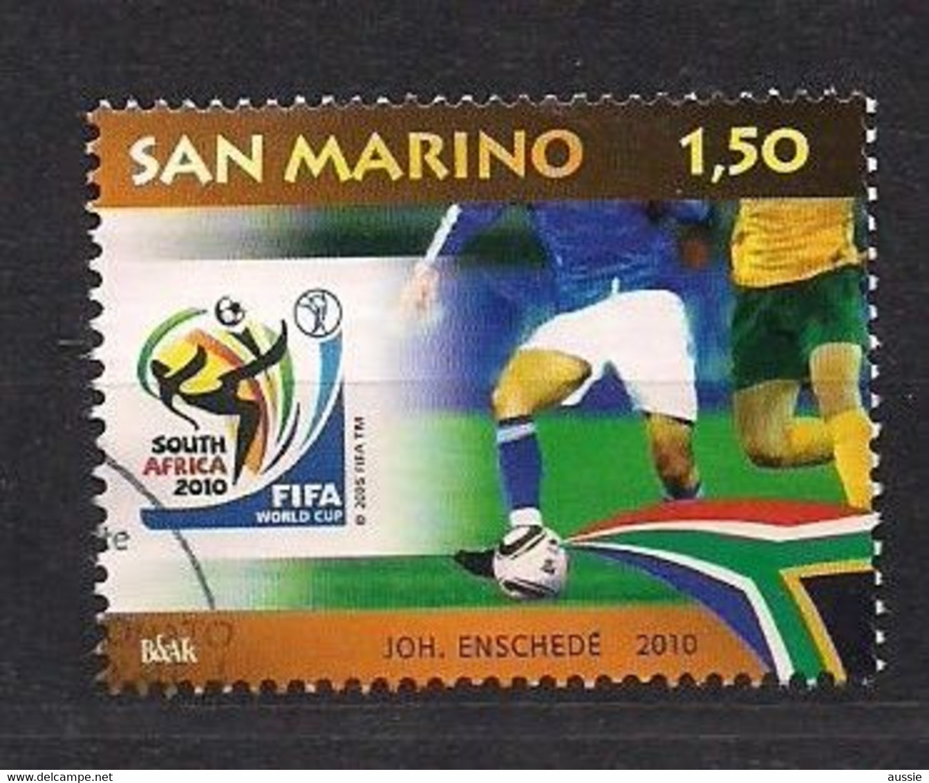 San Marino Saint-Marin 2010 Yvertn° 2230  (°) Oblitéré Cote 4,50 € Coup Du Monde Football En Afrique Du Sud - Gebraucht