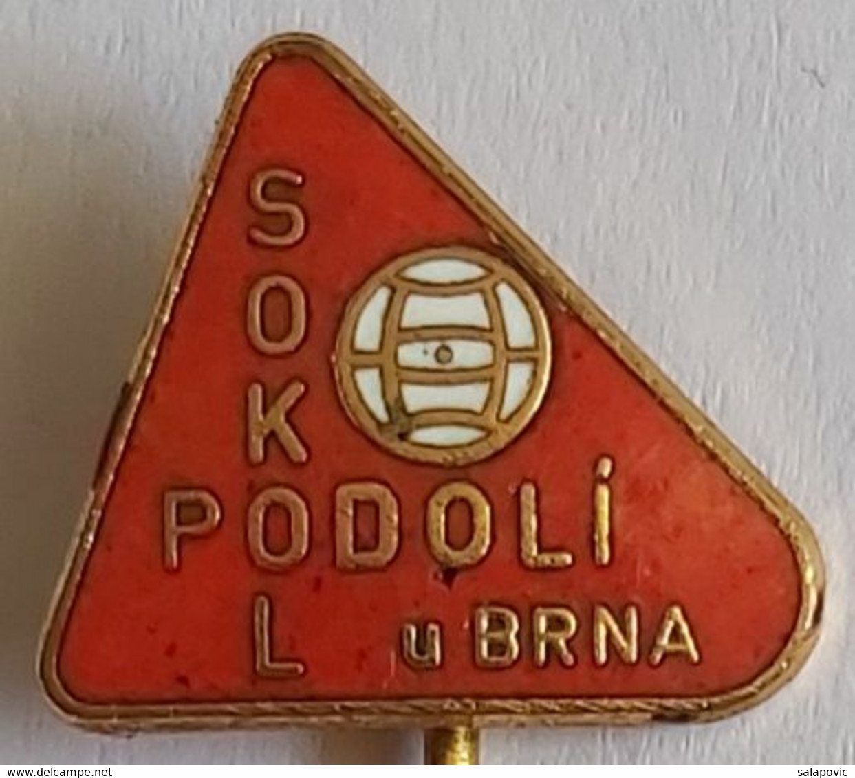 SOKOL PODOLÍ U BRNA  Czech Republic football Soccer Club Fussball Calcio Futbol Futebol PINS BADGES A4/3 - Football