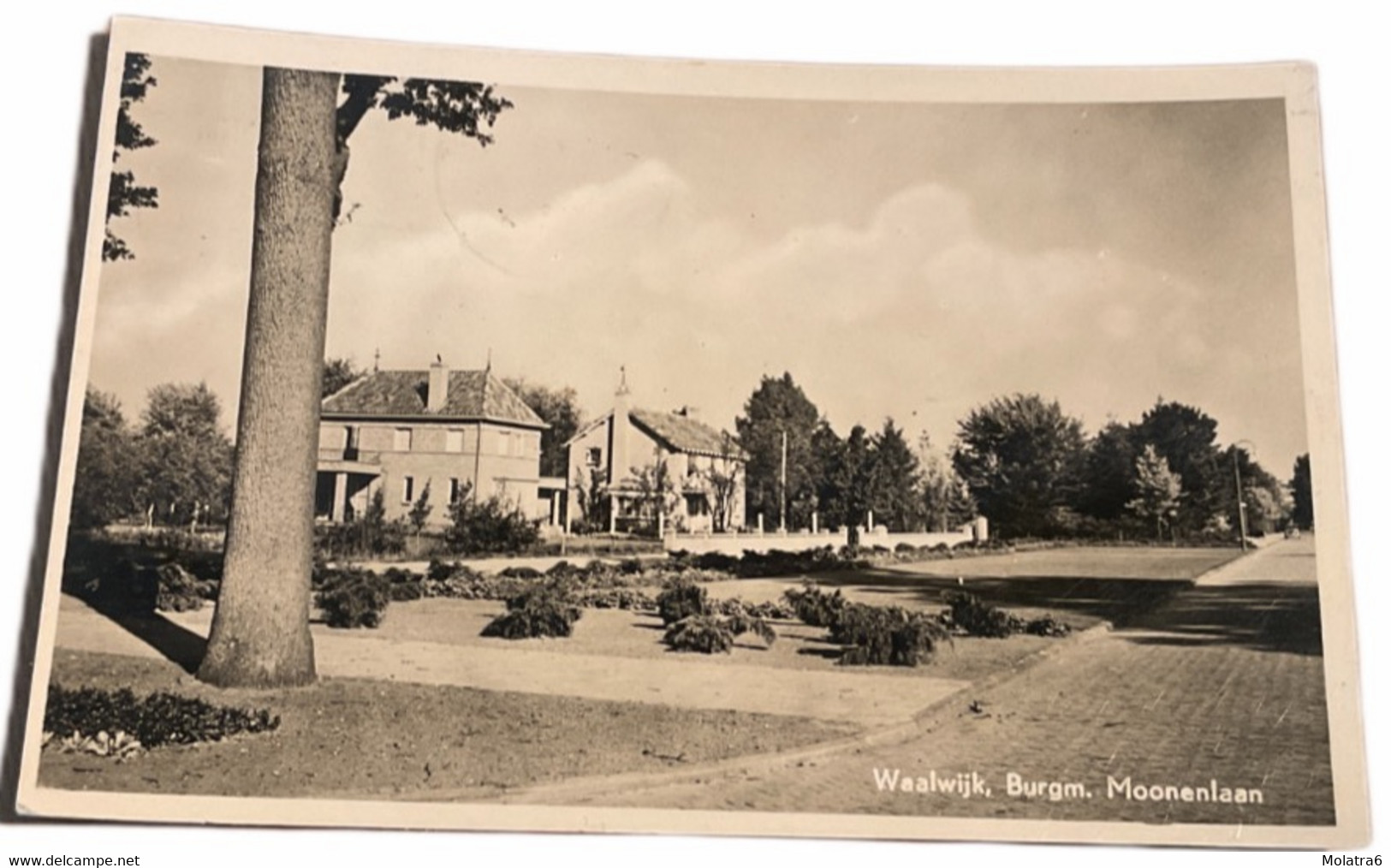 #1078 - Burgm. Moonenlaan, Waalwijk 1952 (NB) - Waalwijk