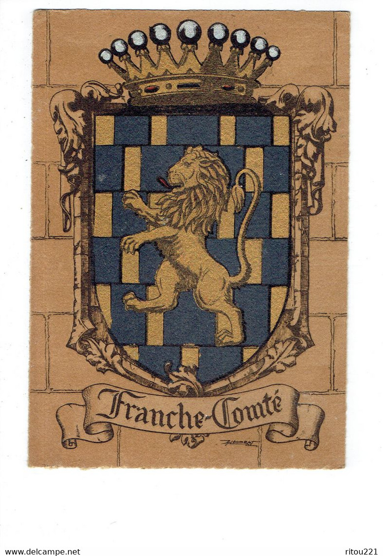 Cpm - BLASON DE FRANCHE COMTE - 1950 - Editeur M. BARRE & DAYEZ - 1295 T - Illustration Lion - Franche-Comté