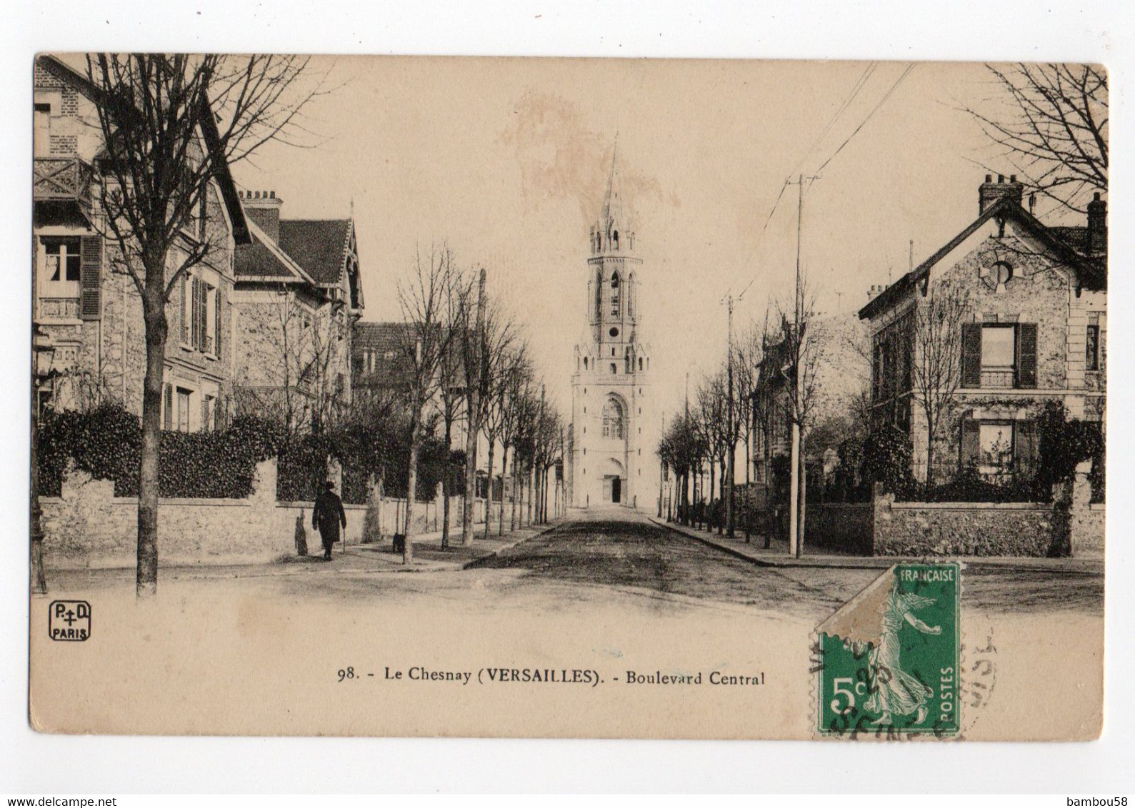 LE CHESNAY * VERSAILLES * YVELINES * BOULEVARD CENTRAL * Carte N° 98 - Le Chesnay