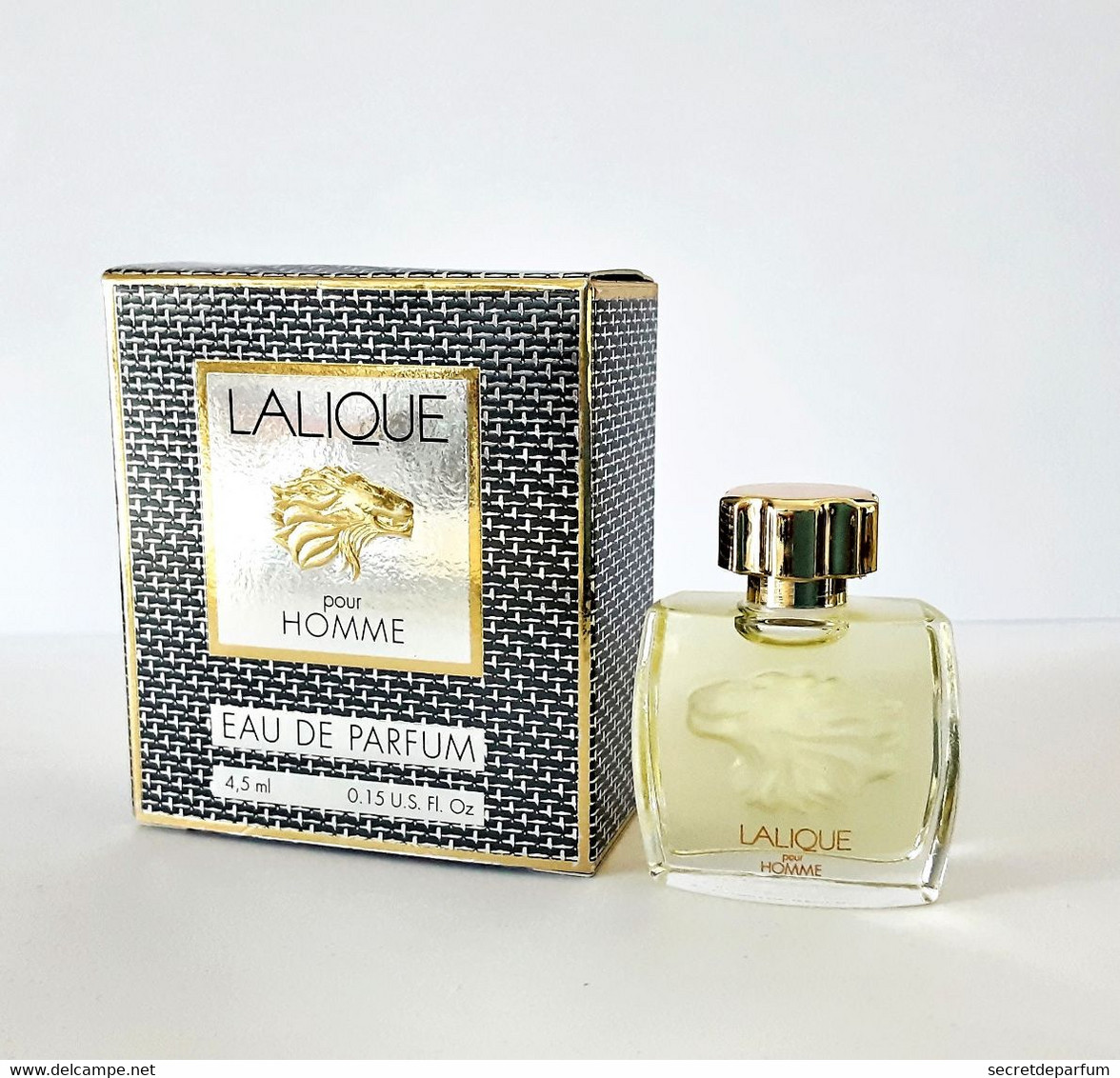 Miniatures De Parfum   LALIQUE Pour HOMME  LION  EDP   4.5 Ml  + Boite - Miniaturen Herrendüfte (mit Verpackung)