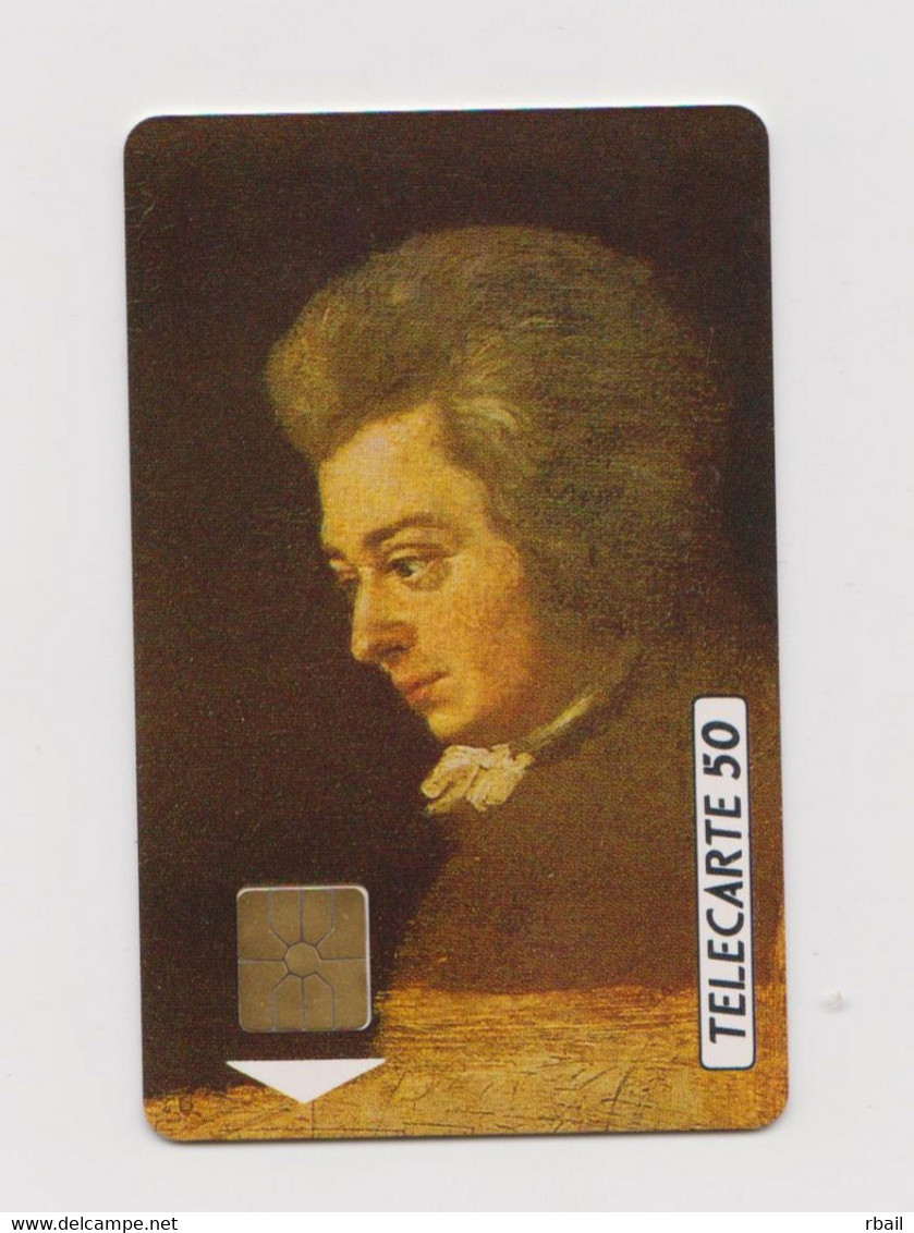 Carte Téléphonique éfigie De Mozart (telecarte De 50 Unites) - Musique