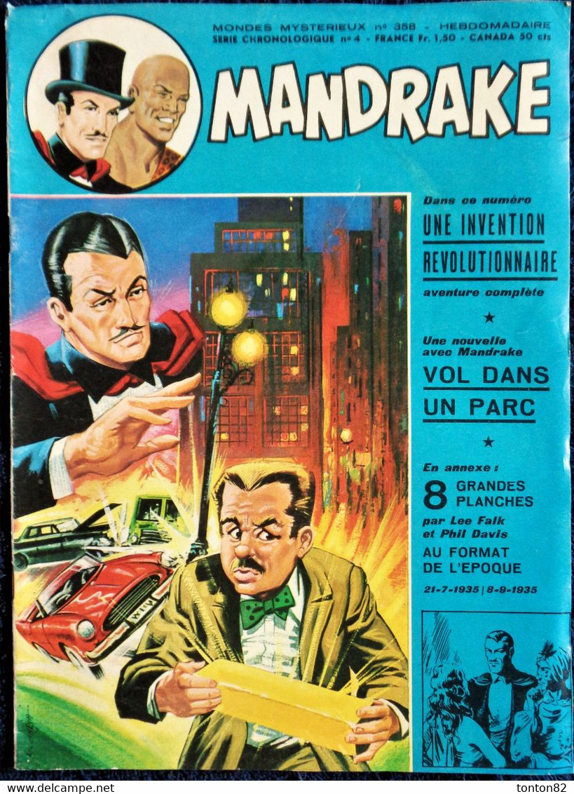 MANDRAKE - Mondes Mystérieux N° 358 - Hebdomadaire N° 4 - ( 1972 ) . - Mandrake