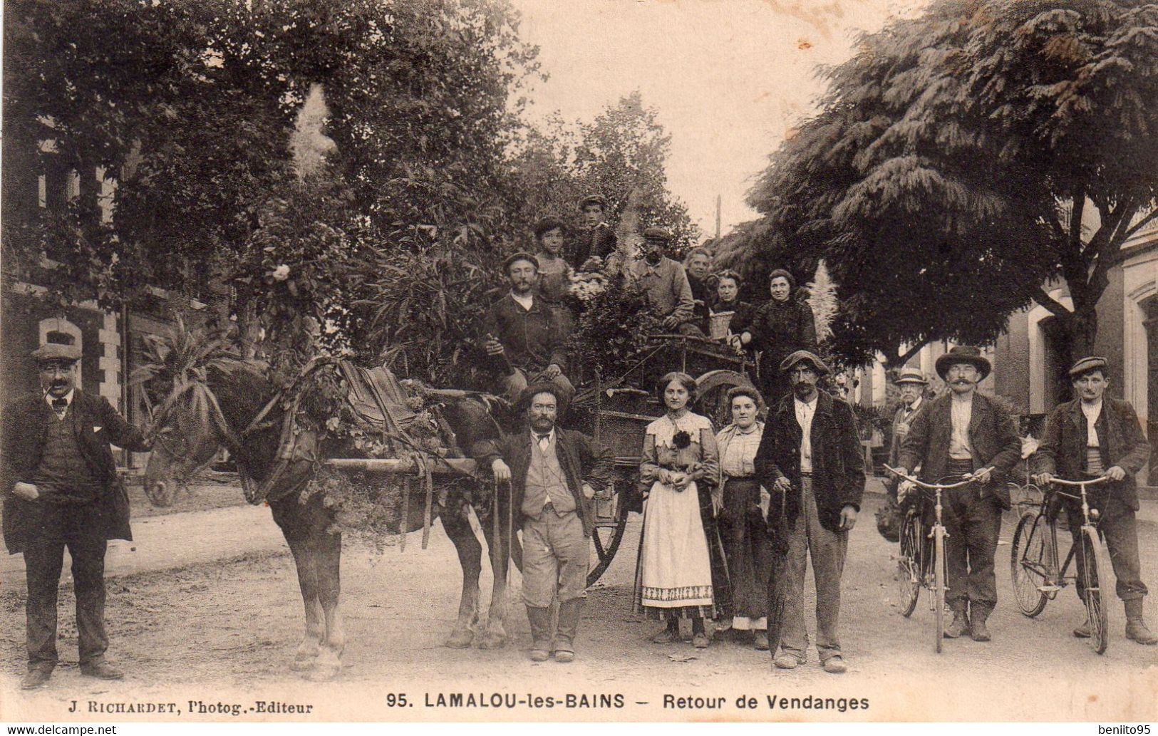 CPA De LAMALOU Les BAINS - Retour De Vendanges. - Lamalou Les Bains