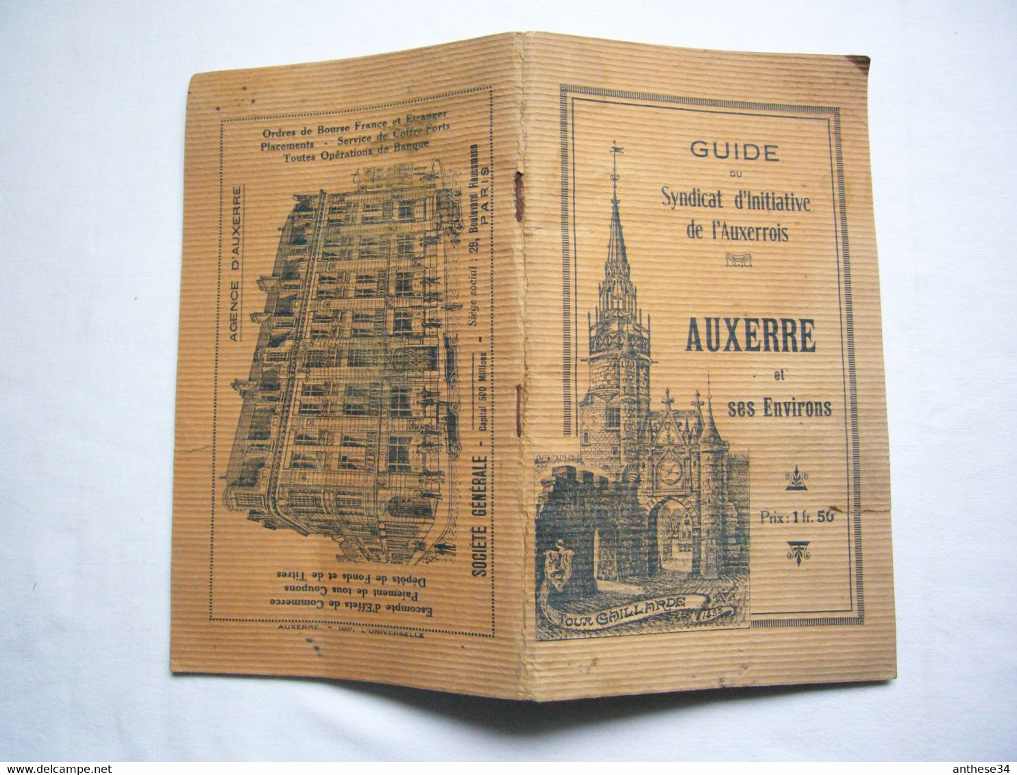 Plaquette Touristique Ancienne Auxerre Et Ses Environs 50 Pages Format A5 - Dépliants Touristiques