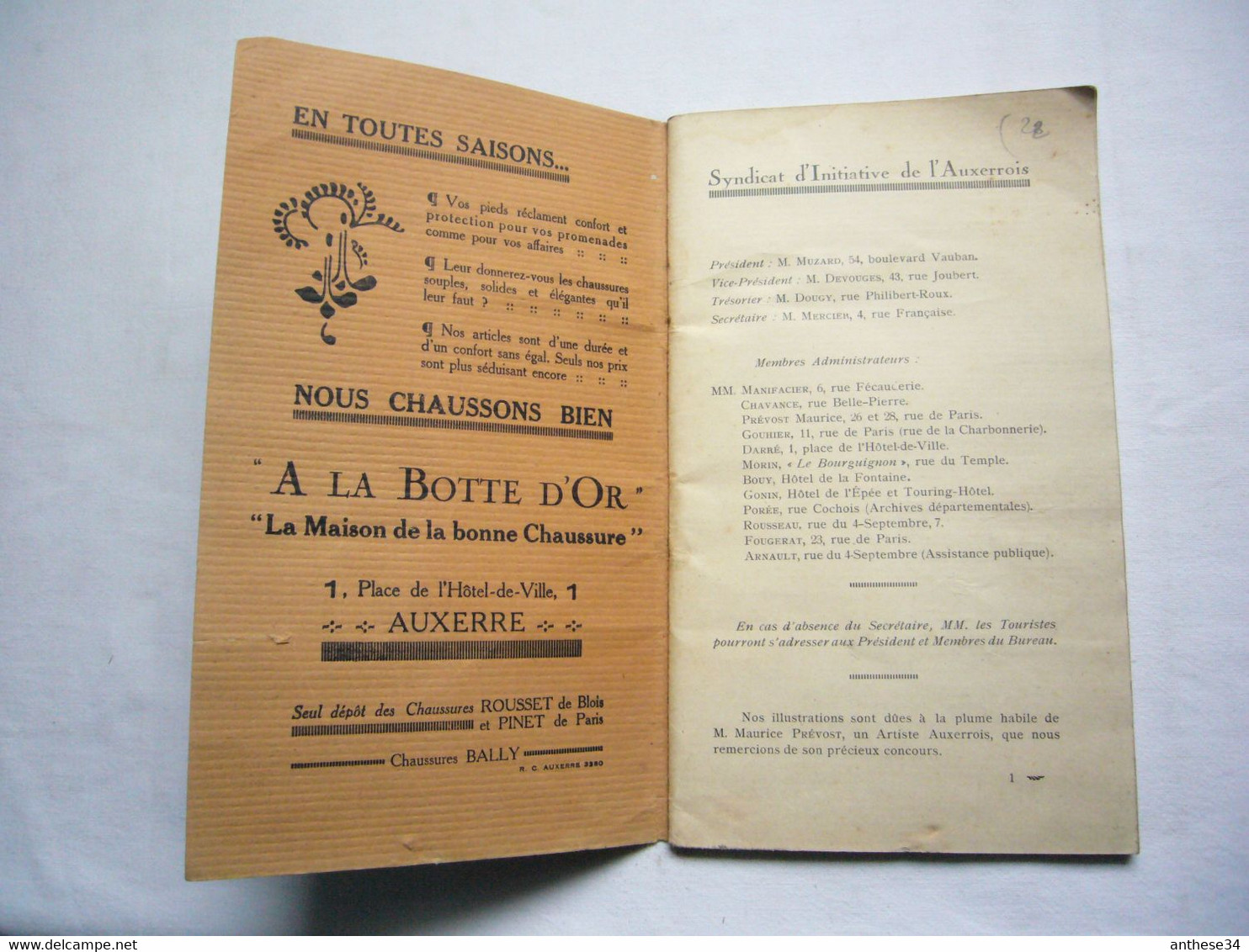 Plaquette Touristique Ancienne Auxerre Et Ses Environs 50 Pages Format A5 - Toeristische Brochures