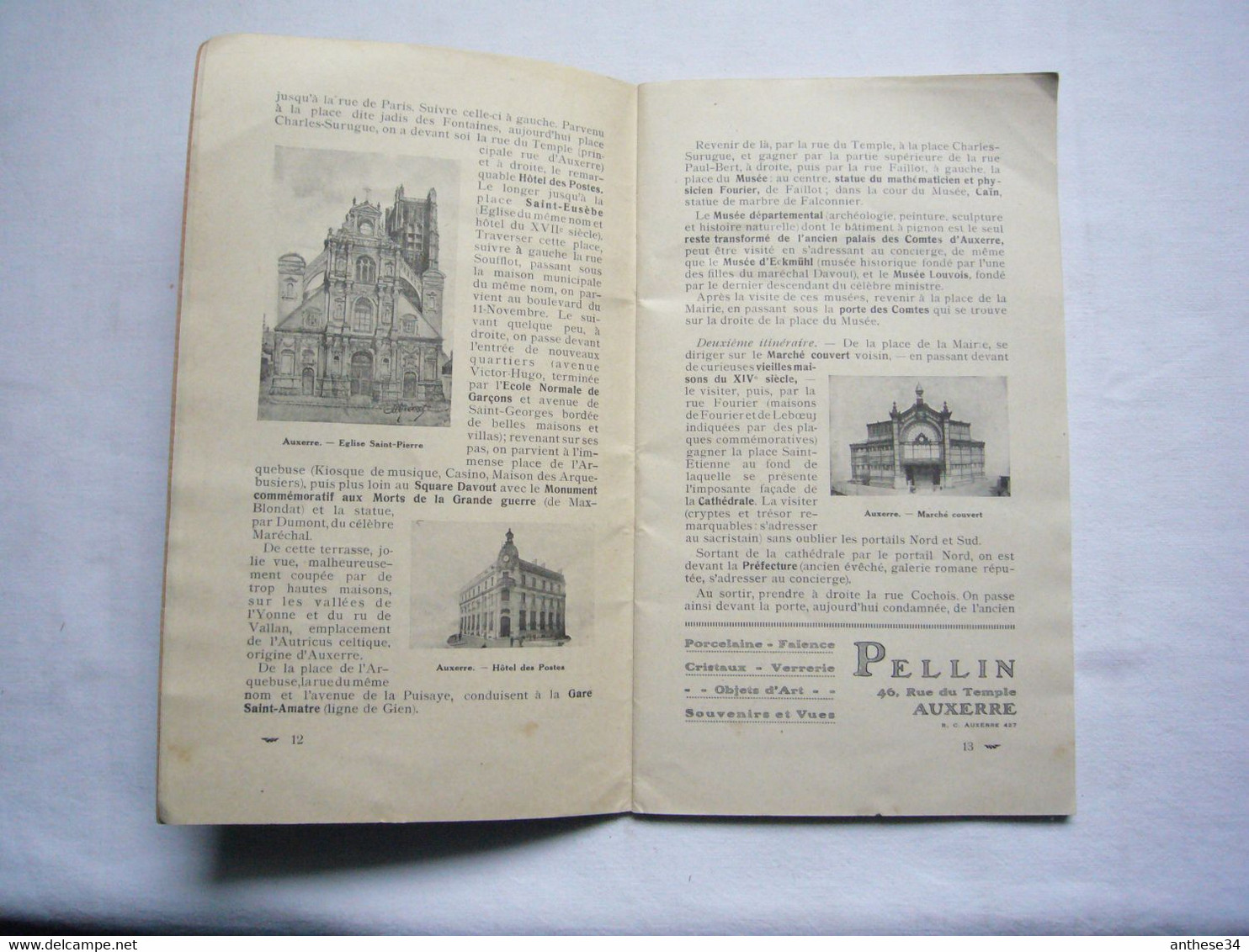 Plaquette Touristique Ancienne Auxerre Et Ses Environs 50 Pages Format A5 - Dépliants Touristiques