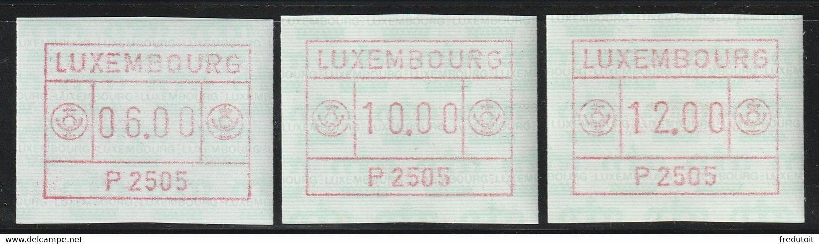 LUXEMBOURG - Timbres De Distributeurs - N°1 (1983) P2505 - Automatenmarken