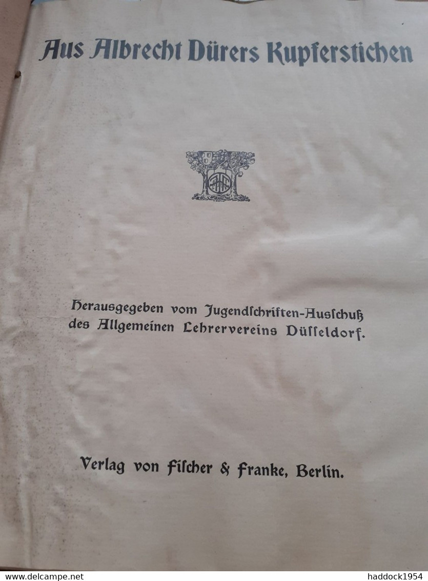 ALBRECHT DURER Filcher Und Franke 1907 - Pittura & Scultura