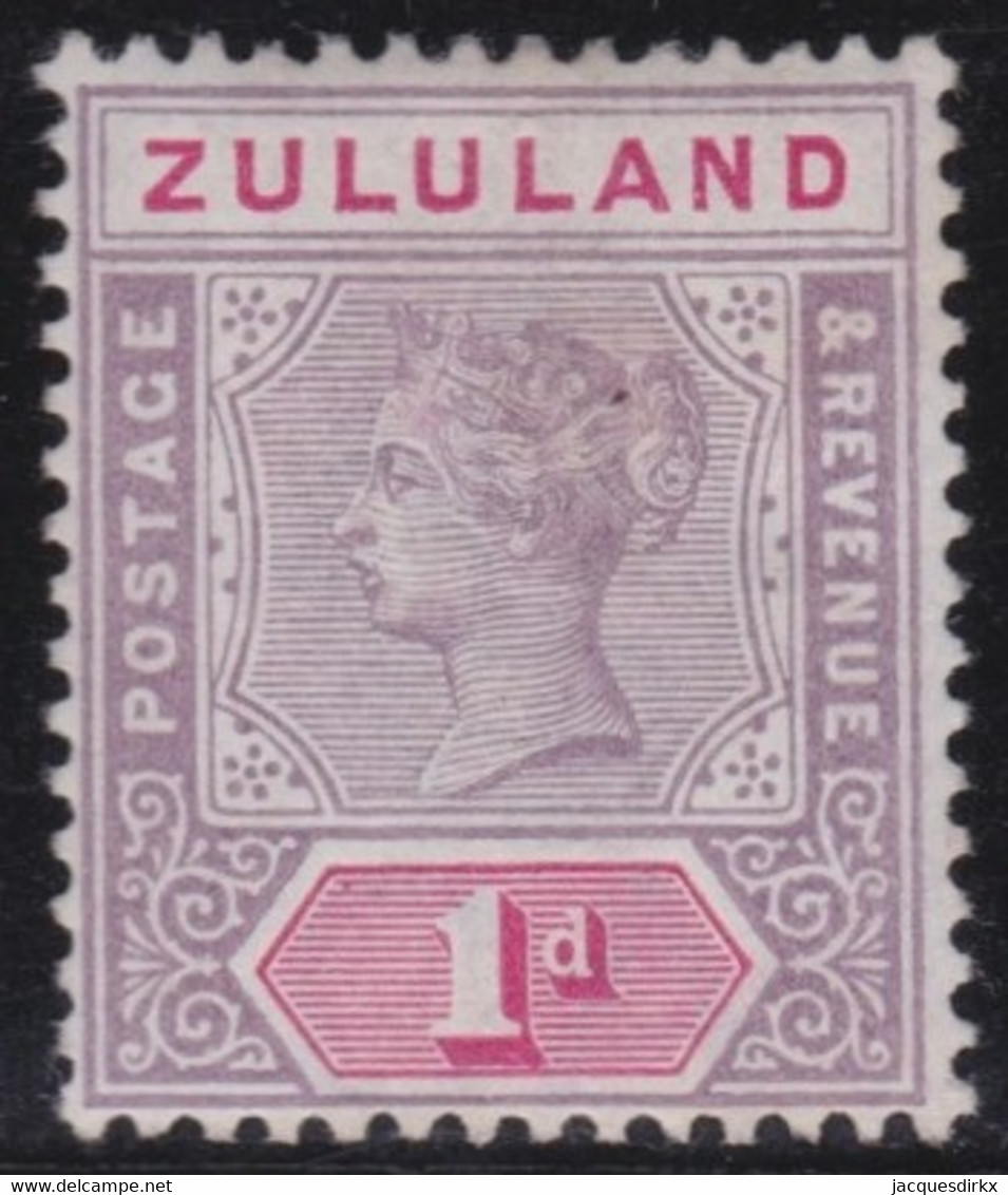 Zululand     .    SG   .     21     .    *     .   Mint-hinged - Zululand (1888-1902)