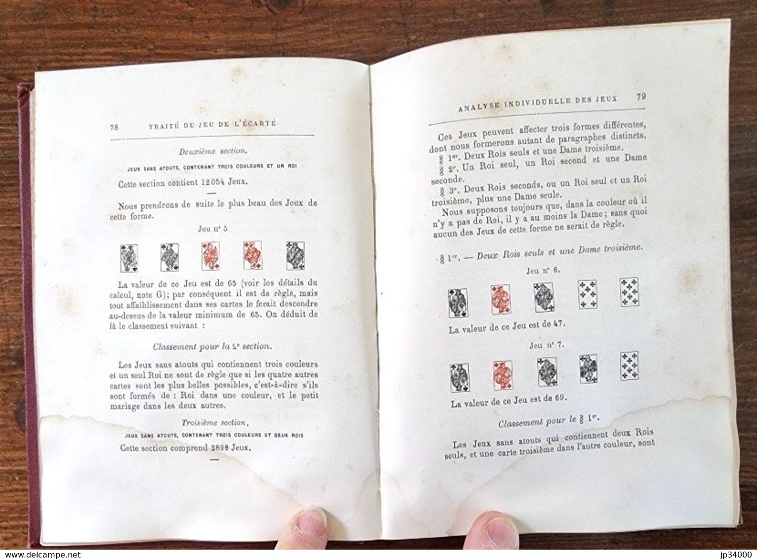 DORMOY Emile - Traité mathématique de l'Ecarté. (1887) jeux de hasard, cartes.