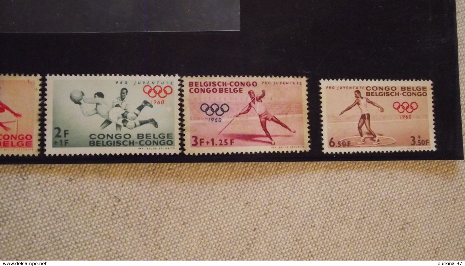 TIMBRE, RUANDA URUNDI, 1960 , JO X 5 SERIE, NON  OBLITEREE,   Ex COLONIE BELGE - Nuovi