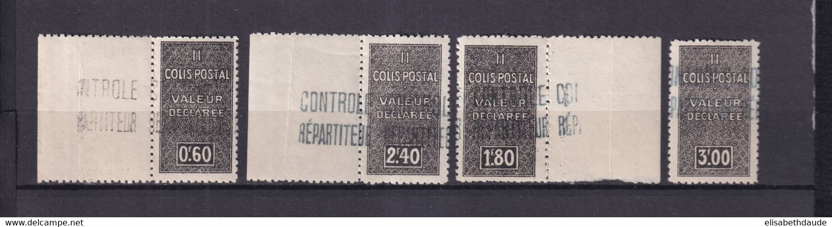 ALGERIE - 1938 - COLIS POSTAUX - SERIE COMPLETE YVERT N° 51/54 * MH - COTE = 108 EUR - Parcel Post