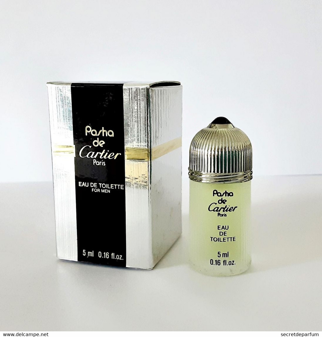 Miniatures De Parfum   PASHA De CARTIER    EDT FOR MEN  5 Ml  + Boite - Miniatures Men's Fragrances (in Box)