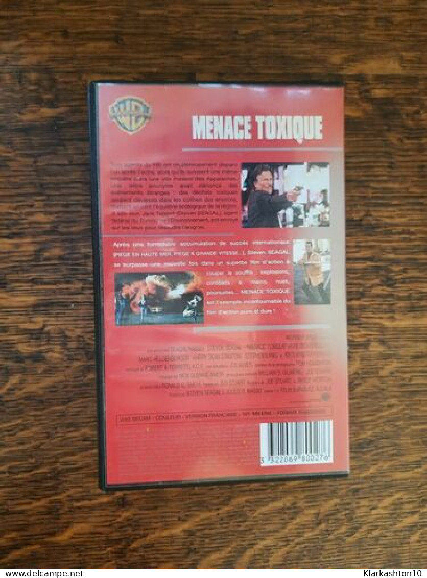 Cassette Video - Cinéma Action Menace Toxique - Avec Steven Seagal - Autres & Non Classés