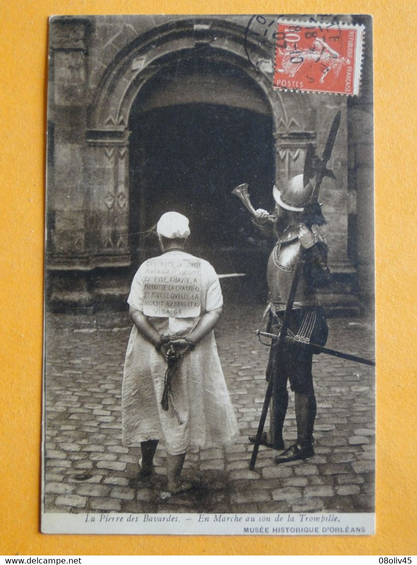 ORLEANS -- Lot De 4 Cpa - "La Pierre Des Bavardes" - Châtiment En Usage Du XIV° Au XVI° Siècle à Orléans - Orleans