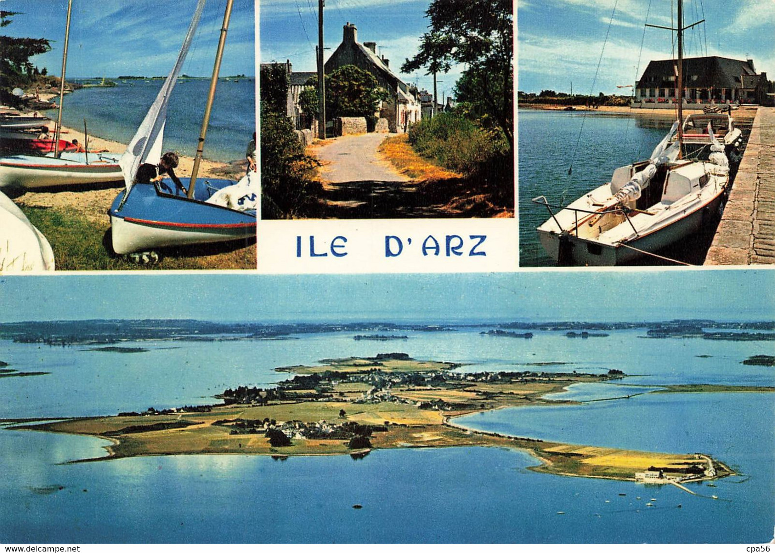 île D'ARZ - Carte Multivues JOS MX 4683 - Ile D'Arz