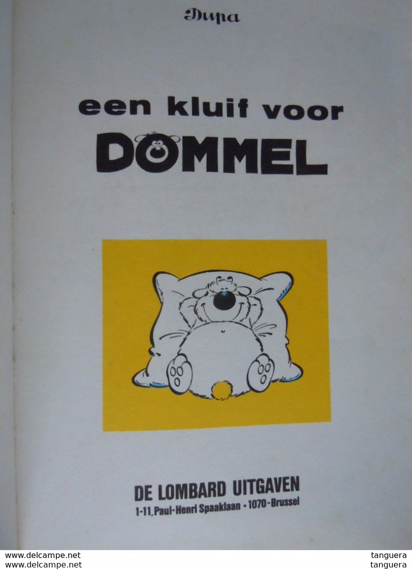 Een Kluif Voor Dommel 3 Dupa 1978 1ste Editie Van Een Herdruk Lombard Brussel D 1978/0086/1237 - Autres & Non Classés