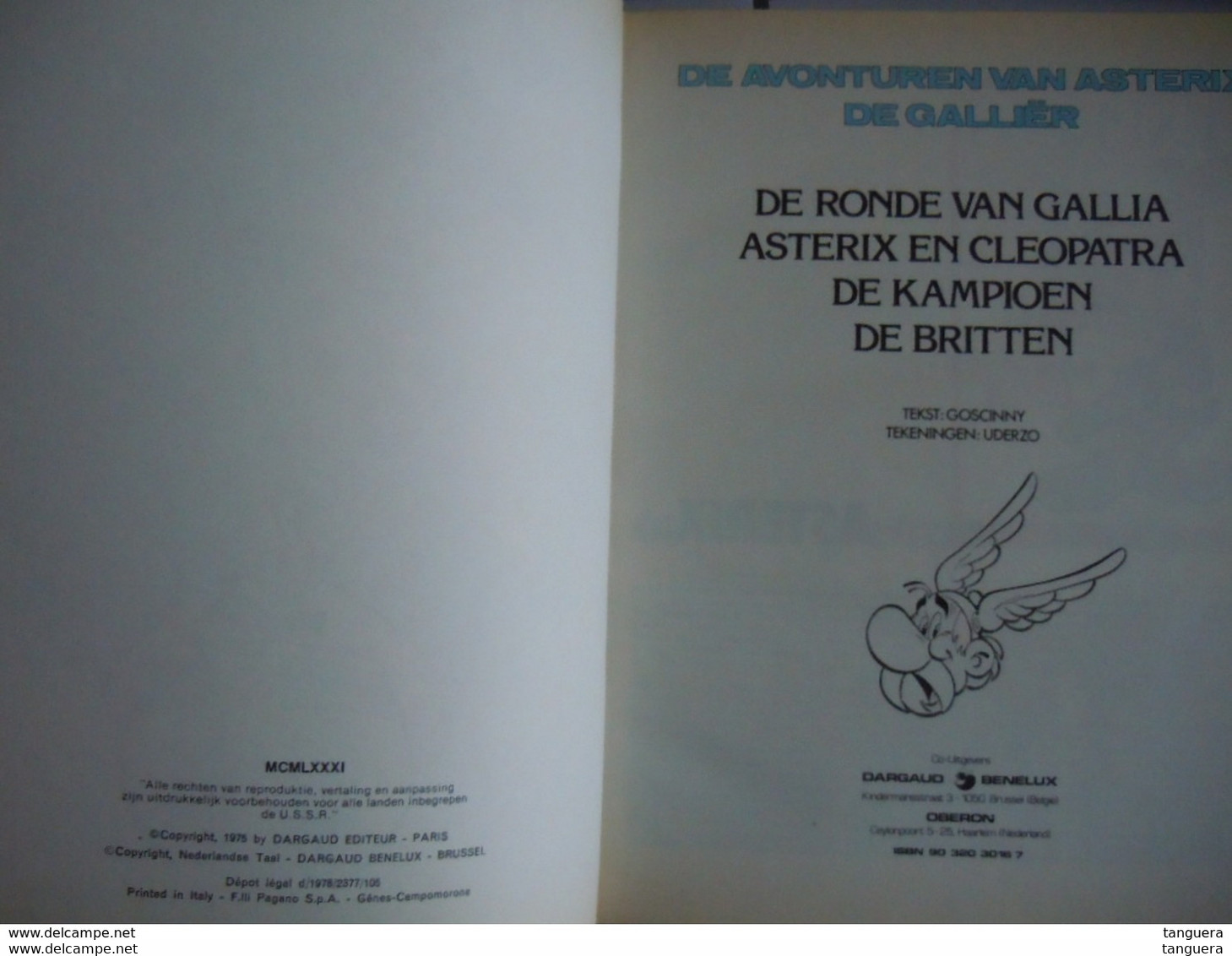 De Avonturen Van Asterix De Galliër - Bundeling 4 Verhalen 1981 Goscinny Uderzo Dargaud Oberon - Asterix