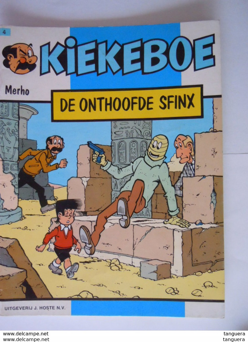 Kiekeboe Nr 4 De Schat Van Mata Hari 1 Ste Druk 1987 Van Een Heruitgave Ingekleurd Merho Uitgeverij Hoste - Kiekeboe