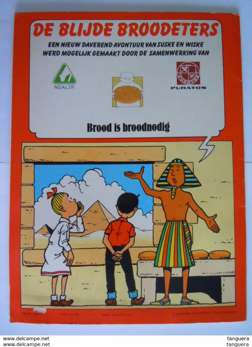 Suske En Wiske De Blijde Broodeters 1 Ste Druk 1982 Speciale Uitgave PURATOS Goede Staat Willy Vandersteen - Suske & Wiske