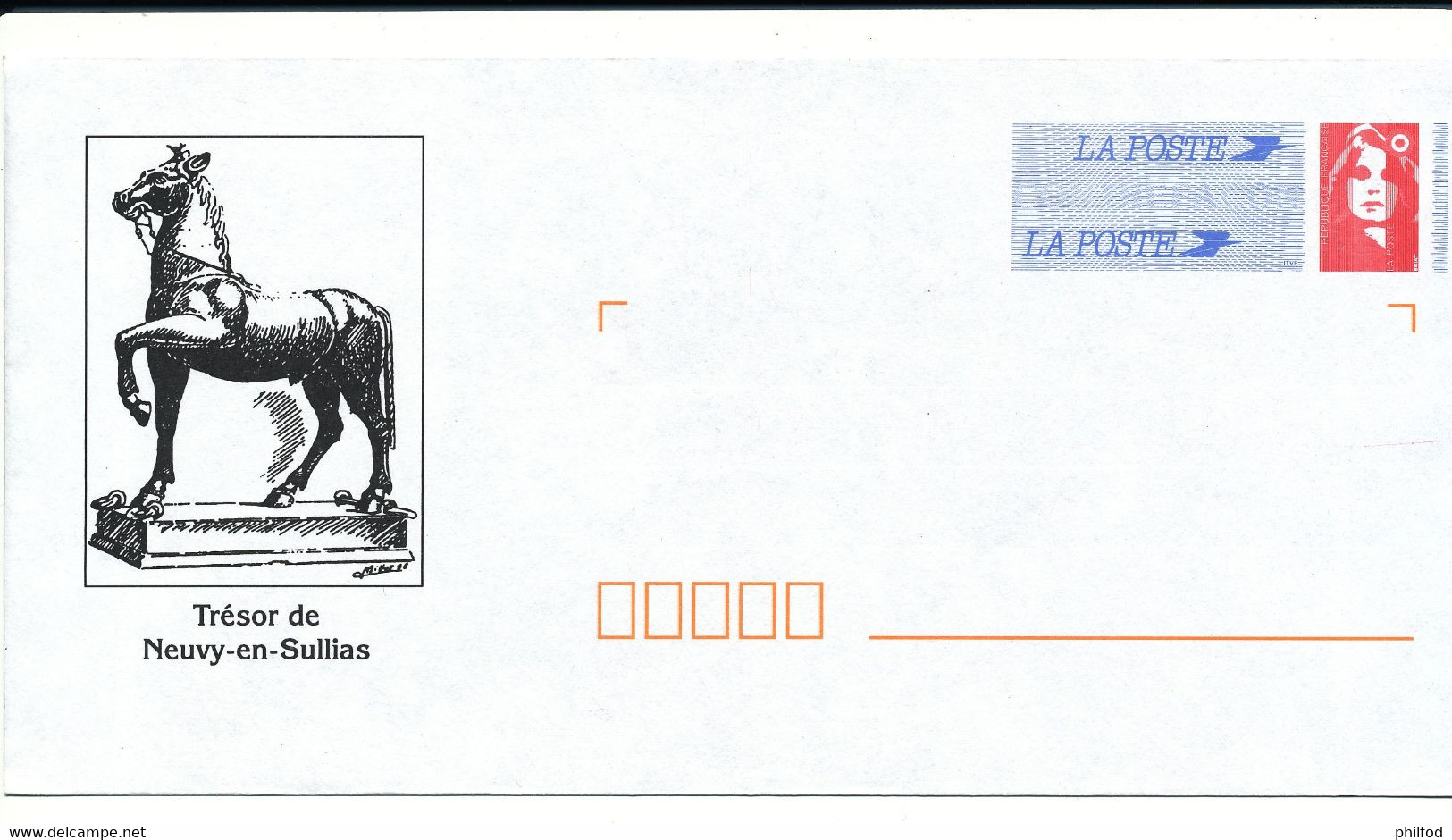 1 Enveloppes "Trésor De Neuvy-en Sullias"  Prêt à Poster - Listos A Ser Enviados: Otros (1995-...)