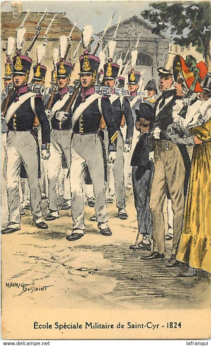 Themes Div-ref KK641-militaires Militaria -regiments -uniformes - Illustrateur Maurice Toussaint -ecole Saint Cyr - - Uniformes