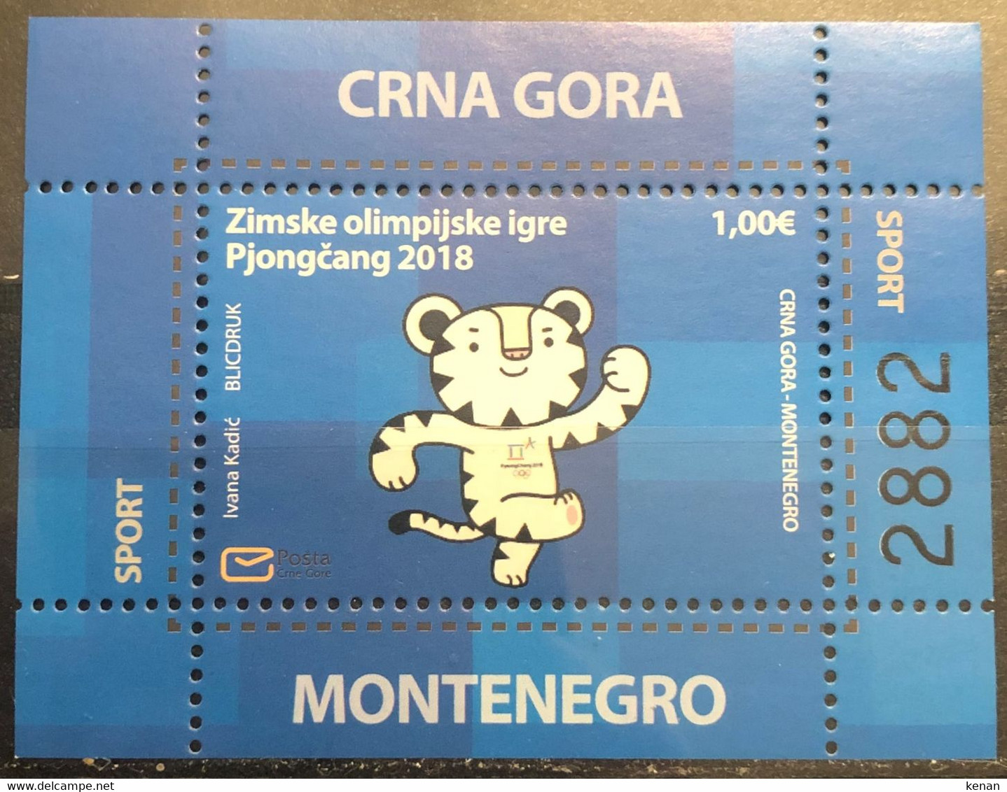 Montenegro, 2018, Mi: Block 23 (MNH) - Winter 2018: Pyeongchang