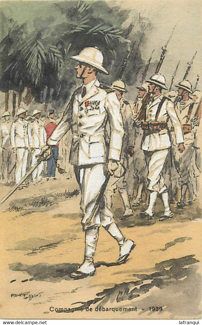 Themes Div-ref KK637-militaires Militaria -regiments -uniformes -illustrateur Maurice Toussaint -cie De Debarquement - - Uniformes