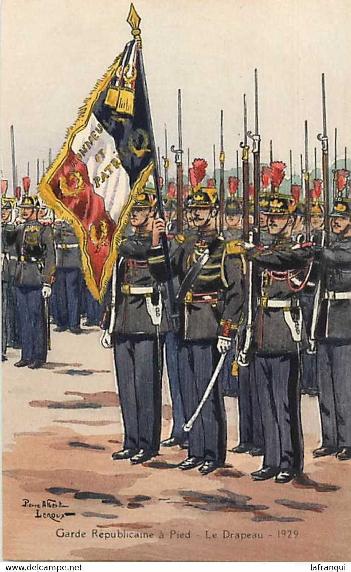 Themes Div-ref KK633-militaires Militaria -regiments -uniformes -illustrateur Pierre Albert Leroux -garde Republicaine - - Uniformes