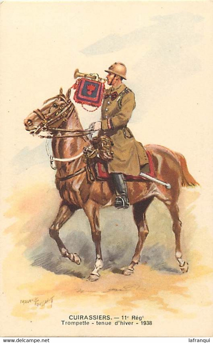 Themes Div-ref KK627-militaires Militaria -regiments -uniformes -illustrateur Maurice Toussaint -cuirassiers 11eme Regt - Uniformes