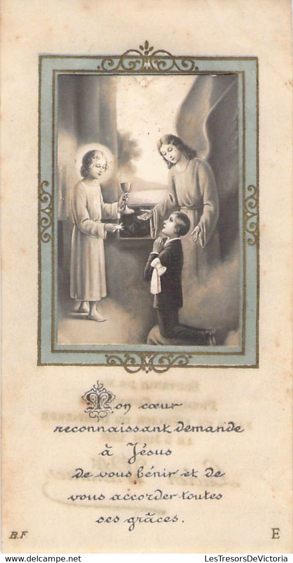 Lot De 10 Cartes De Faire Part Souvenir De Première Communion - Images Pieuses - Communion