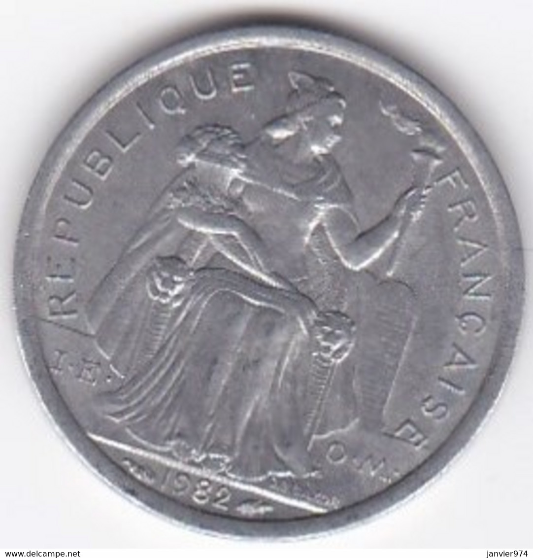 Nouvelle-Calédonie . 1 Franc 1982, En Aluminium - Neu-Kaledonien