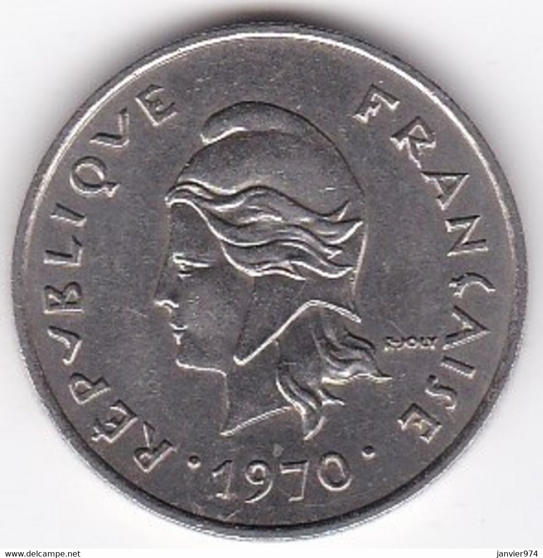 Nouvelle-Calédonie. 10 Francs 1970. En Nickel - Nieuw-Caledonië