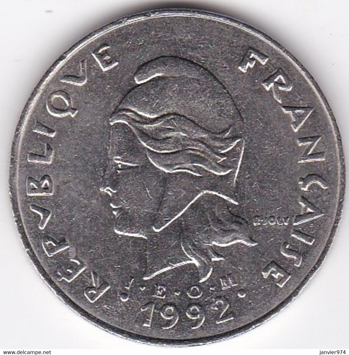 Nouvelle-Calédonie . 50 Francs 1992. En Nickel - Nieuw-Caledonië