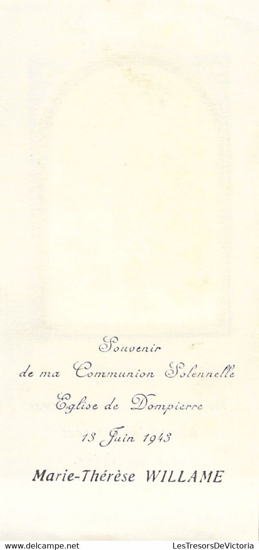 Lot de 10 cartes de faire part souvenir de première communion et communion solennelle - Images pieuses