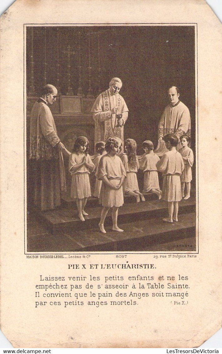 Lot de 10 cartes de faire part souvenir de première communion et communion solennelle - Images pieuses