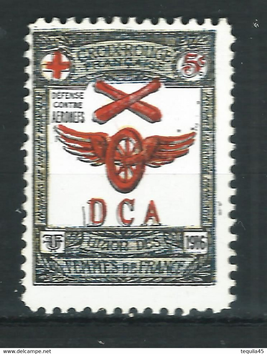 VIGNETTE Croix Rouge DELANDRE "R" - FRANCE Insignes Corps De Troupe : D C A - WWI WW1 Cinderella 1914 1916 - Croix Rouge