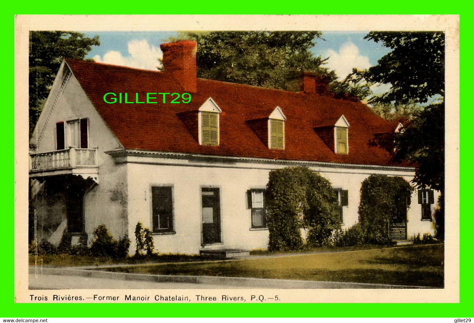 TROIS-RIVIÈRES, QUÉBEC - L'ANCIEN MANOIR CHATELAIN - PECO - - Trois-Rivières